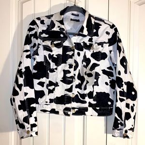 NASTY GAL Holy Cow print jacket